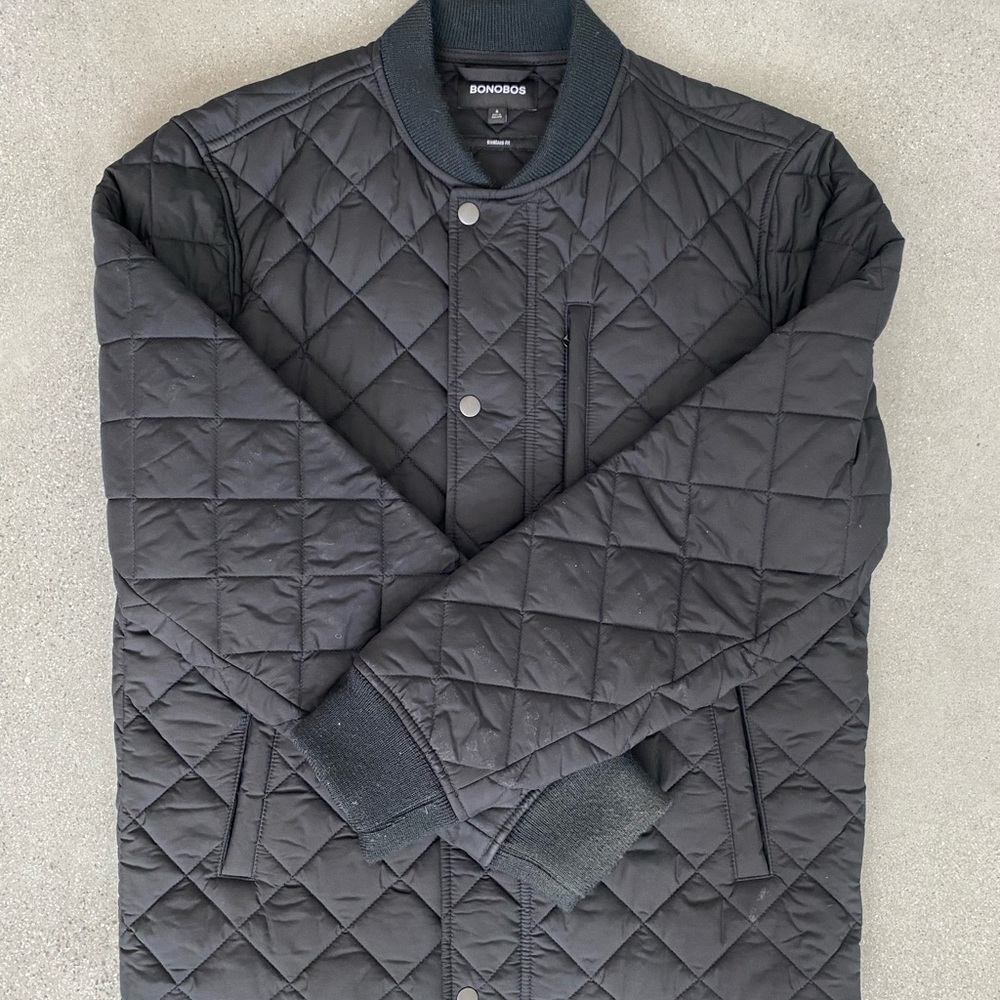 Bonobos Quilted Bomber Size Small (standard fit)